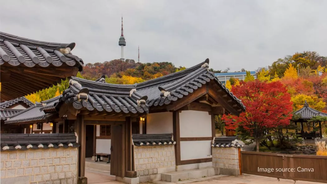 Rumah tradisional di Namsangol Hanok Village