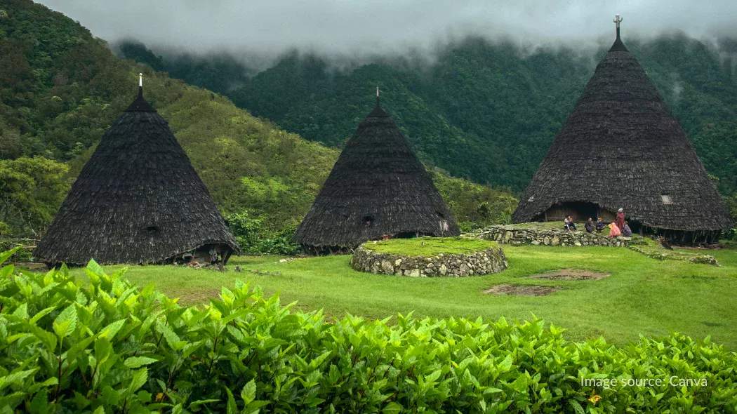 Kabut tipis yang menyelimuti Wae Rebo