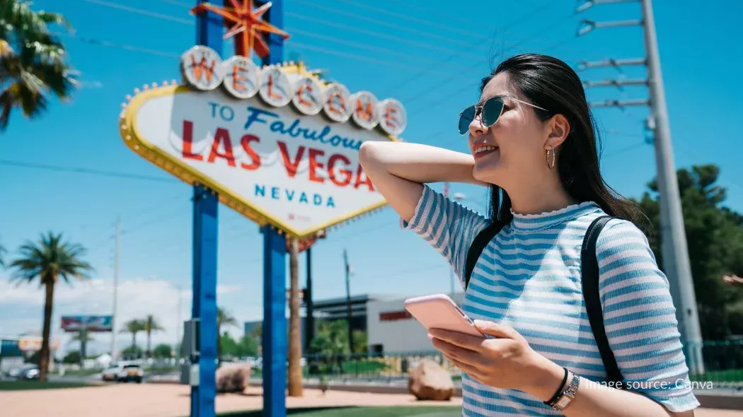 Memnfaatkan aplikasi buat traveling ke Las Vegas