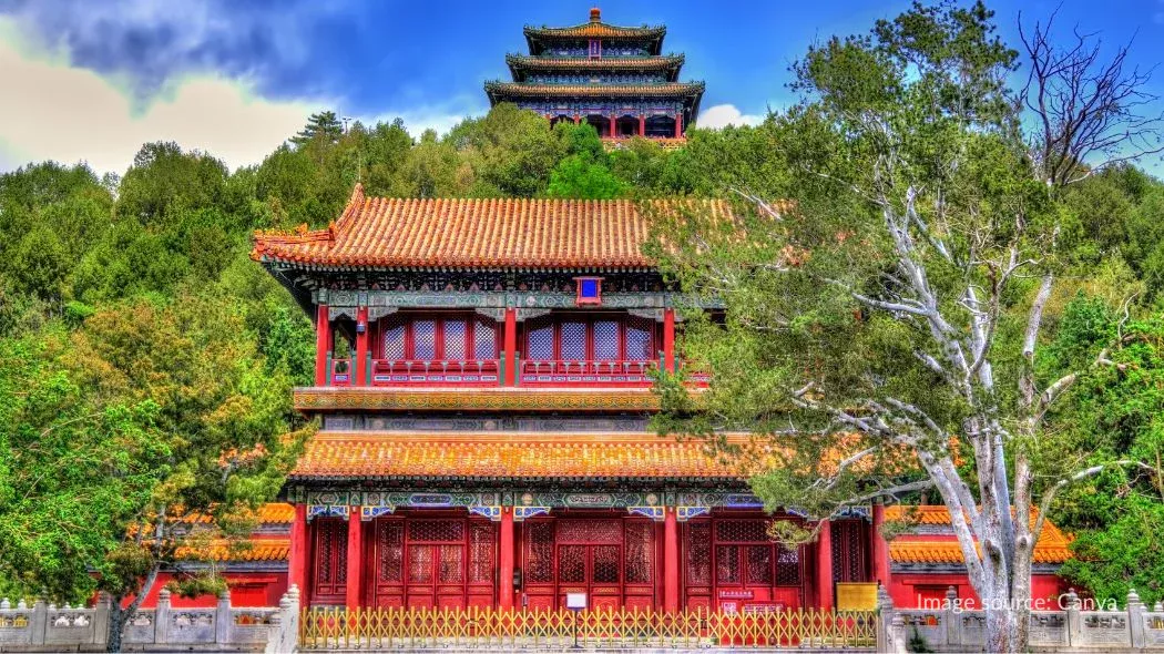 North Gate di Jingshan Park Beijing