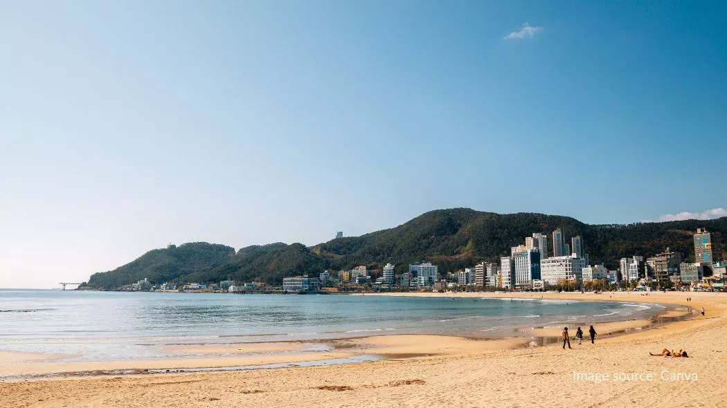Pantai Songjeong di Busan Korea Selatan