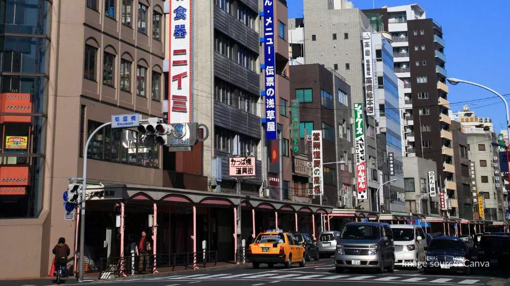 Pertokoan di Kappabashi Street