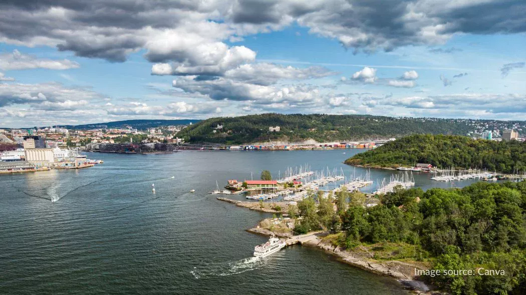 Pulau Hovedoya di Oslo Fjord