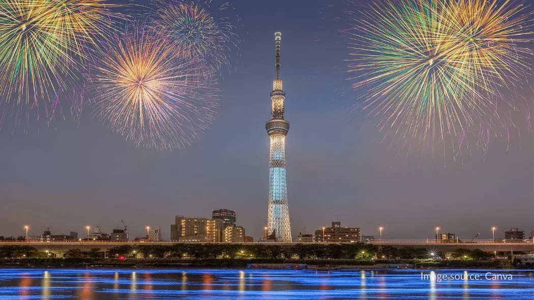 Tokyo Skytree di malam hari