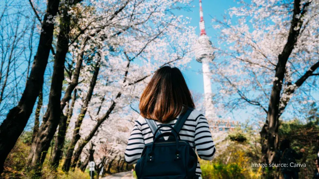 wisata ke N Seoul Tower setelah memenuhi minimal saldo untuk visa korea selatan dan visa juga disetujui