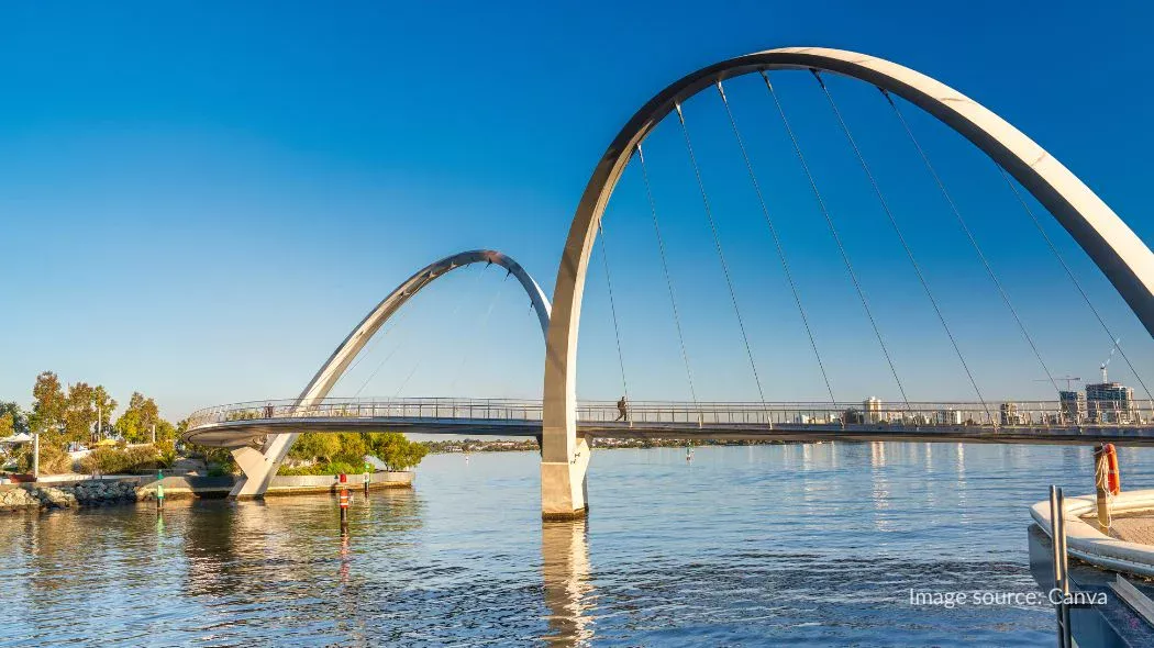 Elizabeth Quay Bridge di Perth