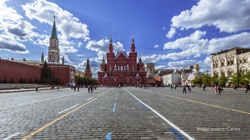 Lapangan Merah atau Red Square, tempat wisata di Moskow yang paling ikonik
