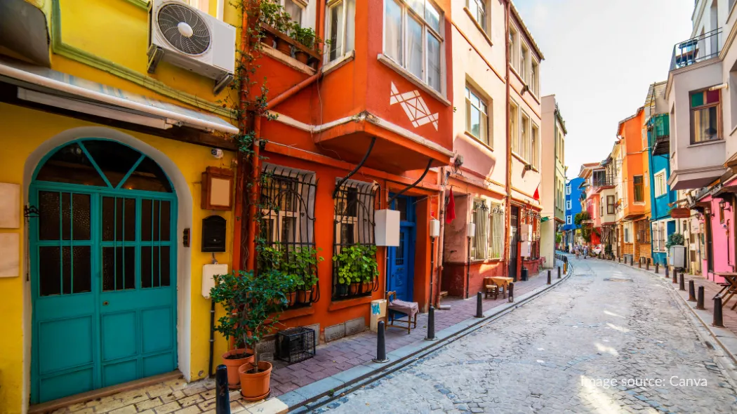 Area pertokoan di Balat Istanbul