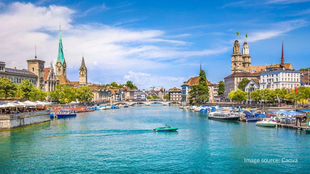 Kota Zurich di Swiss yang indah