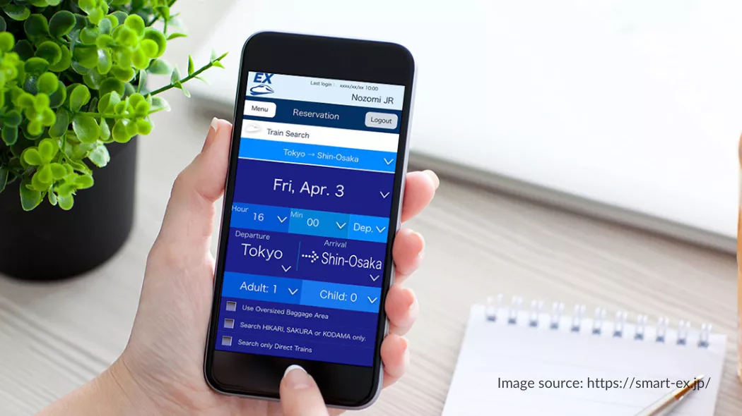 SmartEX, aplikasi traveling ke Jepang untuk pesan tiket kereta Shinkansen