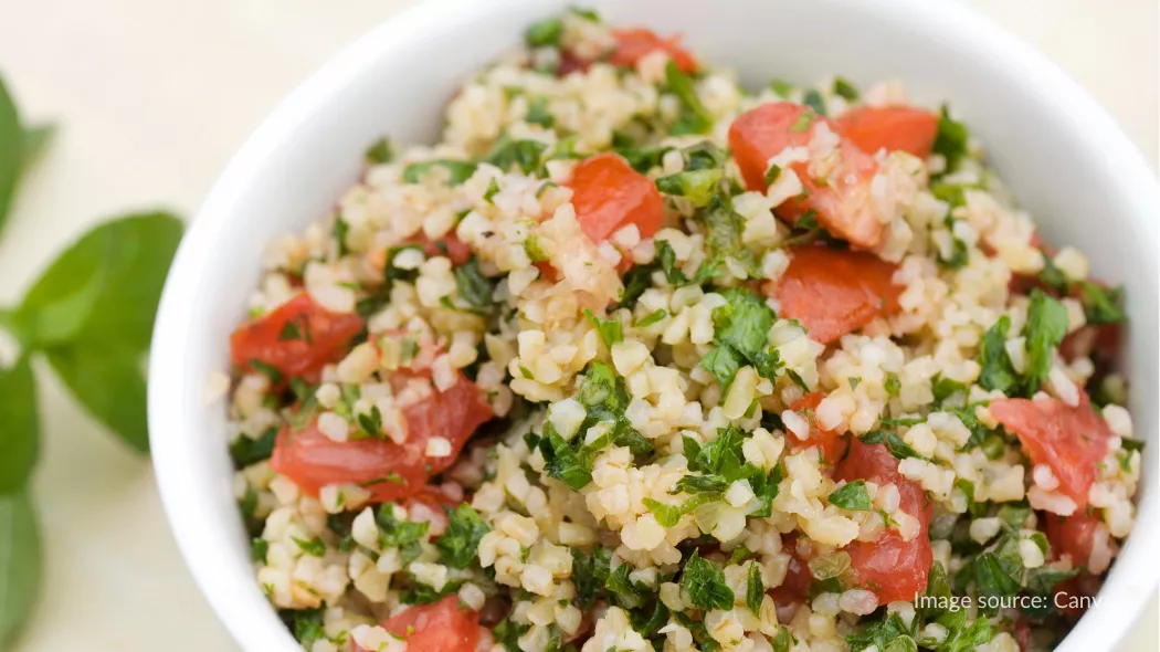 Tabbouleh, makanan khas Dubai berbentuk salad yang menyegarkan