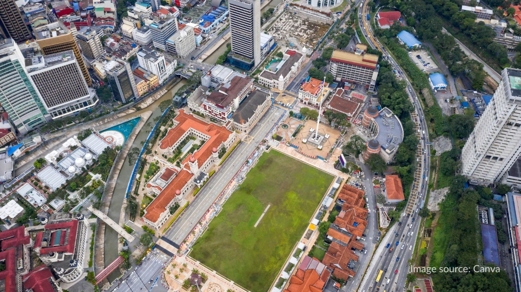 Aerial view Dataran Merdeka