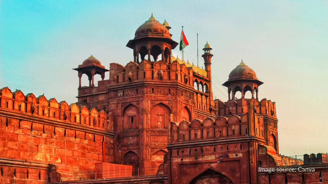 Menara penjaga Red Fort