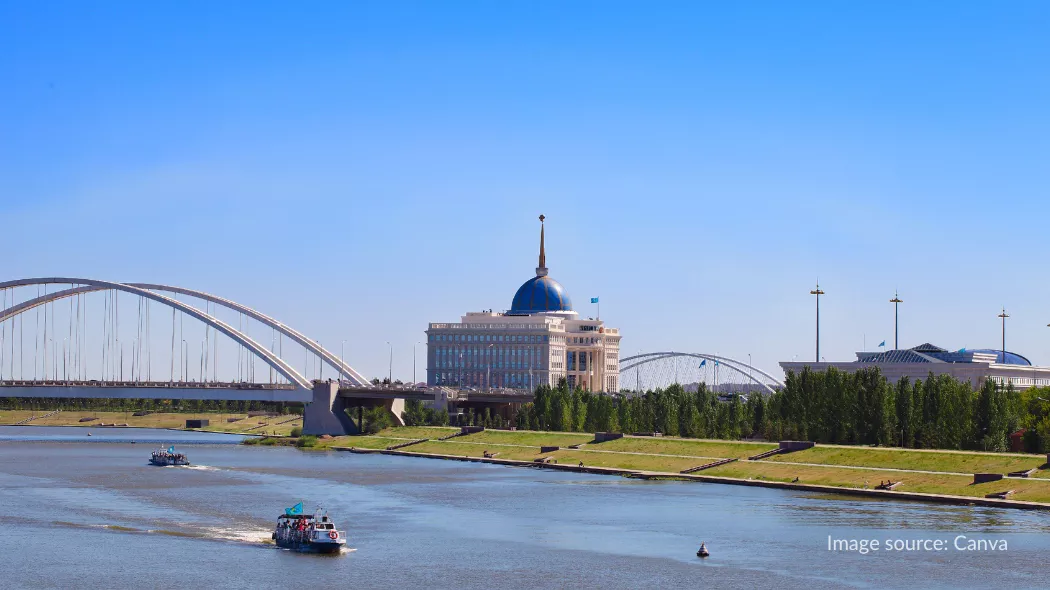 Sungai Ishim dan Ak Orda di Astana Kazakshtan